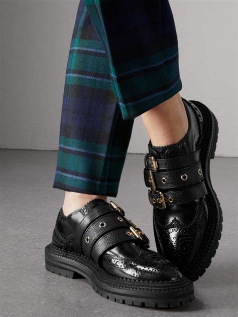 burberry brogues for women|burberry leather shoes.